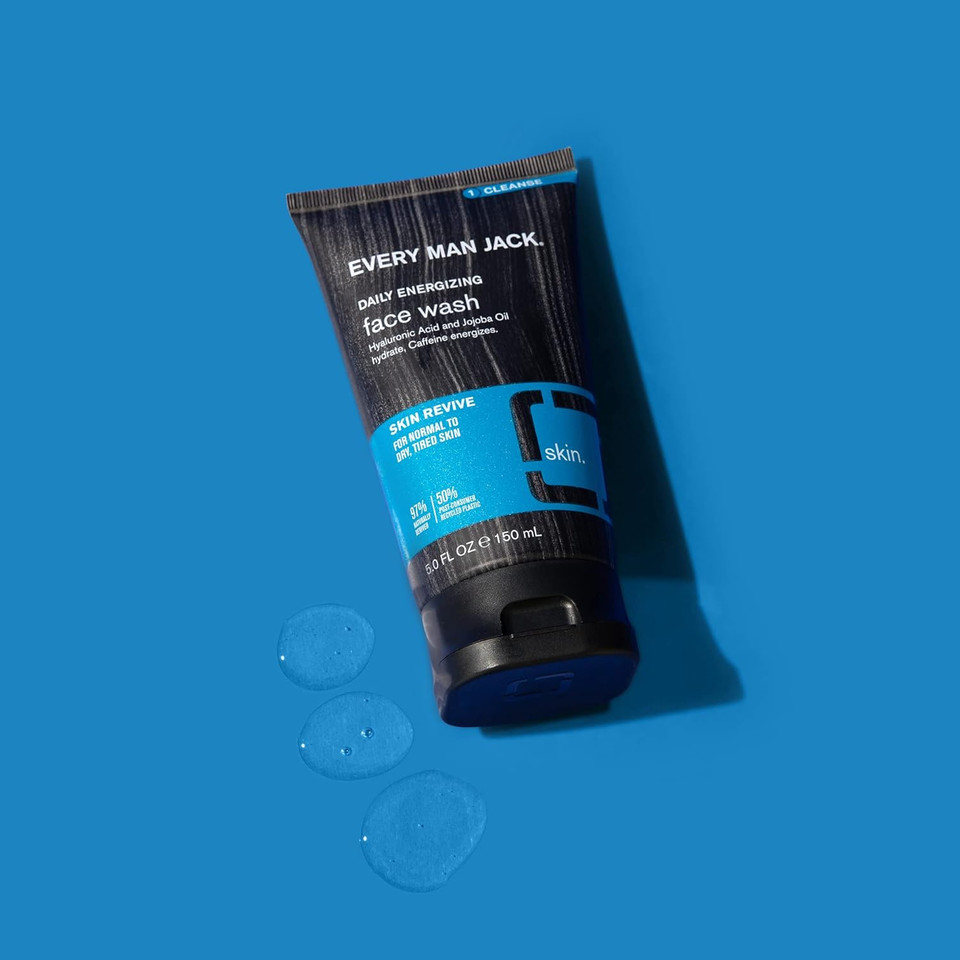 Every Man Jack Daily Face Wash For Men - Gently Cleanse, Moisturize, And Revive Dry, Tired Skin With Hyaluronic Acid And Niacinamide - 5 Oz Men'S Face Wash (2 Pack) Every Man Jack Daily Face Wash For Men - Gently Cleanse, Moisturize, And Revive Dry, Tired Skin With Hyaluronic Acid And Niacinamide - 5 Oz Men'S Face Wash (2 Pack)