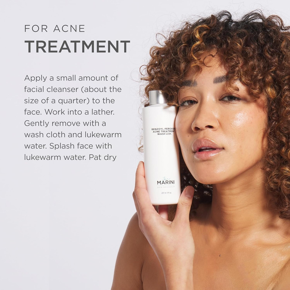 Jan Marini Skin Research Benzoyl Peroxide Acne Treatment Wash 2.5% - 8 Oz