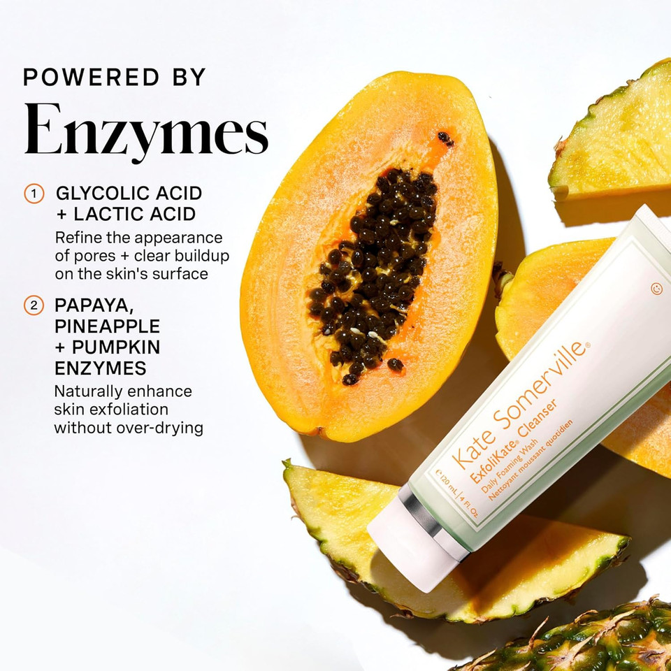 Kate Somerville Exfolikate Cleanser  Daily Exfoliating Foaming Face Wash  Clinically Formulated Glycolic Acid And Lactic Acid Gentle Facial Scrub Kate Somerville Exfolikate Cleanser  Daily Exfoliating Foaming Face Wash  Clinically Formulated Glycolic Acid And Lactic Acid Gentle Facial Scrub