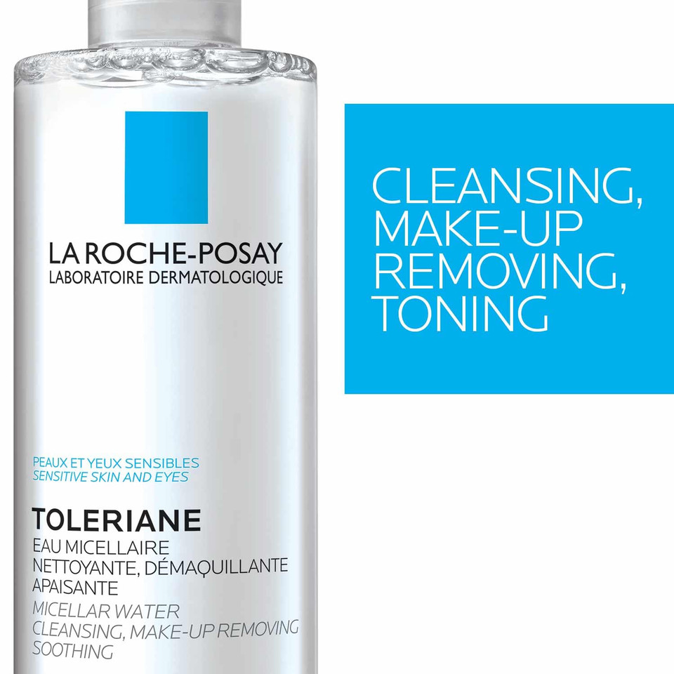 La Roche-Posay Micellar Cleansing Water For Sensitive Skin, Micellar Water Makeup Remover, Cleanses And Hydrates Skin, Gentle Face Toner, Oil Free La Roche-Posay Micellar Cleansing Water For Sensitive Skin, Micellar Water Makeup Remover, Cleanses And Hydrates Skin, Gentle Face Toner, Oil Free