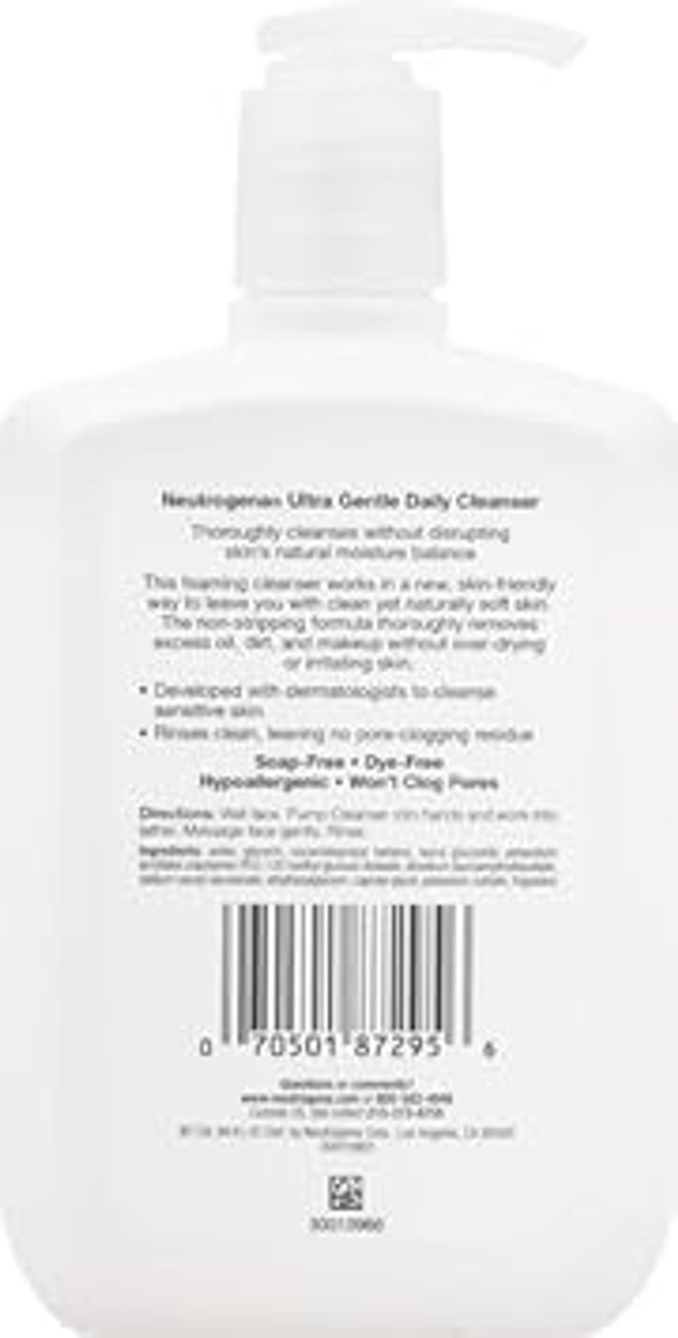 Neutrogena Ultra Gentle Daily Cleanser, 12 Ounce