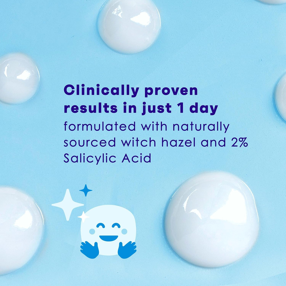 Clean & Clear Advantage Acne Spot Treatment Gel Cream, 2% Salicylic Acid Acne Medication, Witch Hazel, Oil-Free Gel Pimple Cream For Adults & Teens, Salicylic Acid, 3 X.75 Fl. Oz