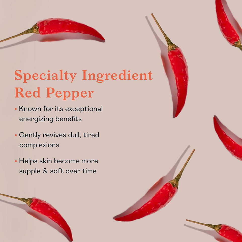Erborian Red Pepper Paste Face Mask - Energizing & Radiance Boosting Facial Mask For Hydration & Glow With Vitamins C & E, Antioxidants & Soothing Liquorice Extract - Korean Skin Therapy  0.6 Oz