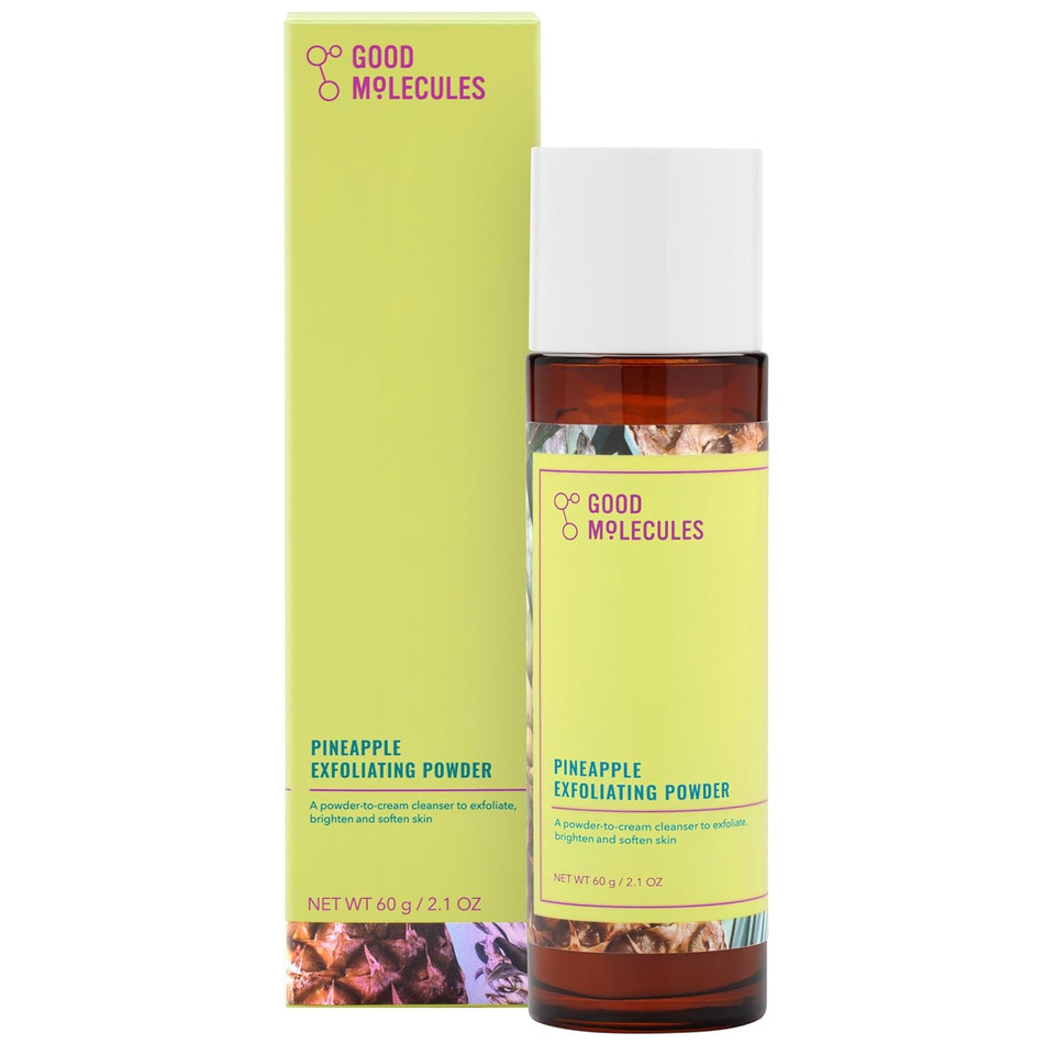 Good Molecules Pineapple Exfoliating Powder - Gentle, Exfoliating Facial Scrub With Enzymes, Anti-Aging And Alcohol Free Cleanser - Skincare For Face