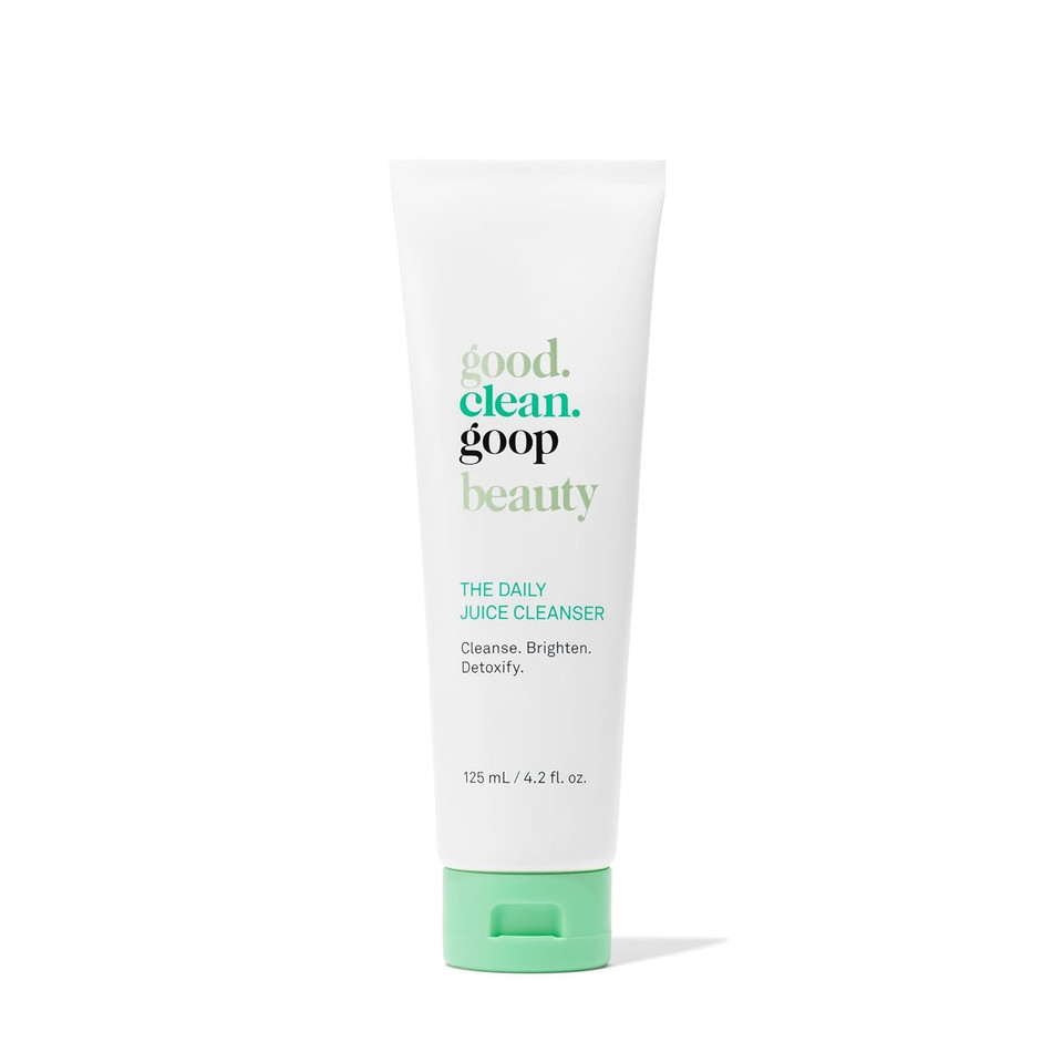 Good.Clean.Goop Beauty The Fruit Facial Exfoliating Scrub | Gentle Face Exfoliator To Smooth Skin Texture | Aha Glycolic Acid, Grape Seed Exfoliant & Chia Seed Oil | Cruelty Free | 2 Fl Oz