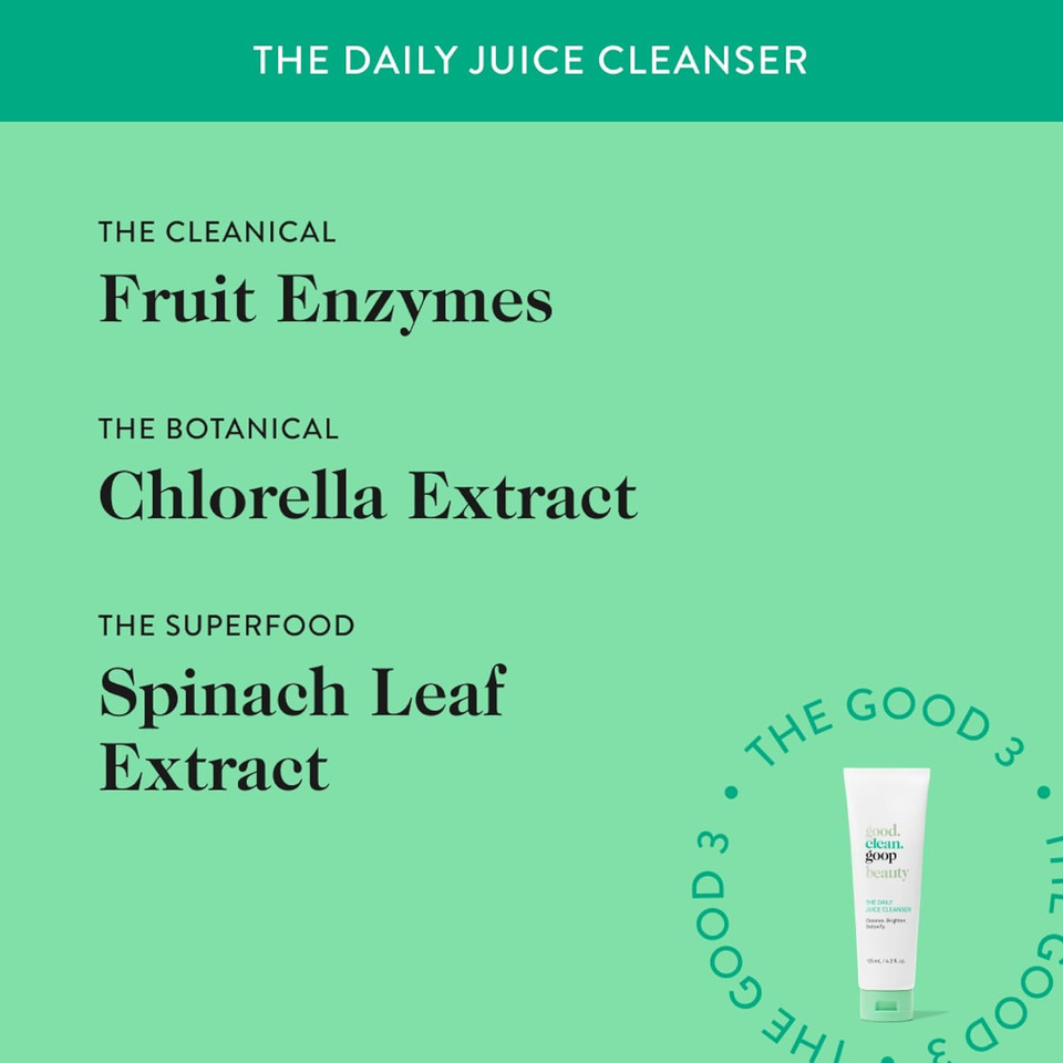 Good.Clean.Goop Beauty The Fruit Facial Exfoliating Scrub | Gentle Face Exfoliator To Smooth Skin Texture | Aha Glycolic Acid, Grape Seed Exfoliant & Chia Seed Oil | Cruelty Free | 2 Fl Oz