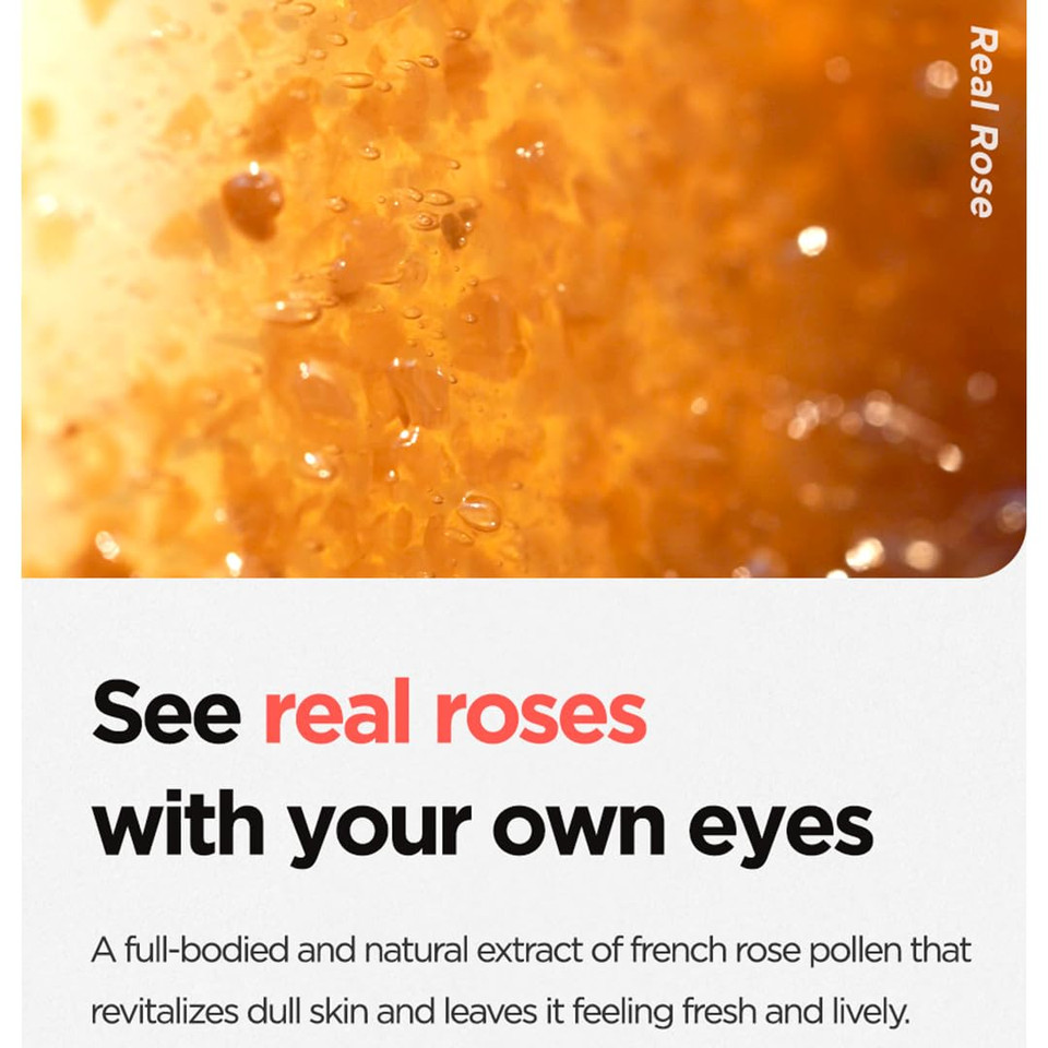 Isntree Real Rose Calming Face Mask 3.38 Fl. Oz. | Moisturizing Nourishing & Soothing 60% Damask Rose Water, Amino Acids Complex Hyaluronic Acid | Remove Dead Skin Cells Pore Build-Ups | Korean Skin C