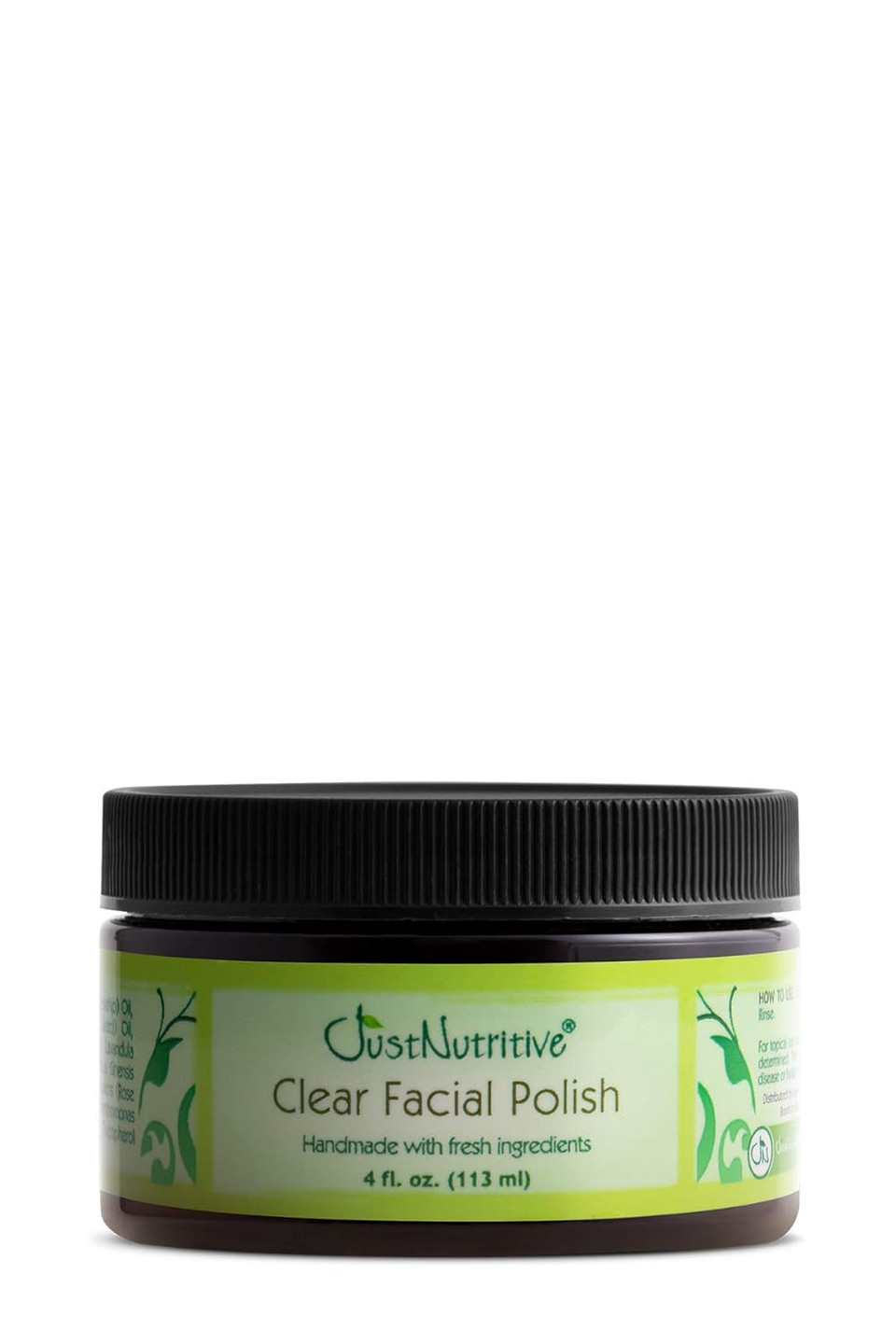 Acne Clear Facial Polish | Clean & Natural Facial Polish | Acne Treatment | Gentle Exfoliating Polish | Just Nutritive | 4 Fl Oz
