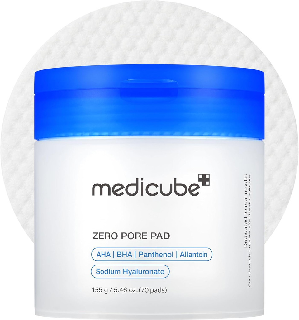 Medicube Red Succinic Acid Panthenol Facial Peeling Pads - Exfoliating Toner Pads For Breakout-Prone Skin With Niacinamide, Aha, Bha, And Soothing Panthenol - Non-Comedogenic