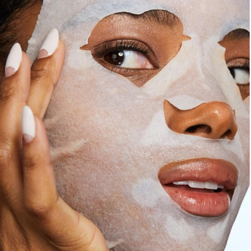 Pacifica Beauty Stress Rehab Coconut And Caffeine Facial Mask, Skincare, Green Tea, Puffiness, Redness Relief, De Stress, Skin Care, Face Mask, Sheet Mask, Face Care, All Skin Types, Vegan (6 Sheets)