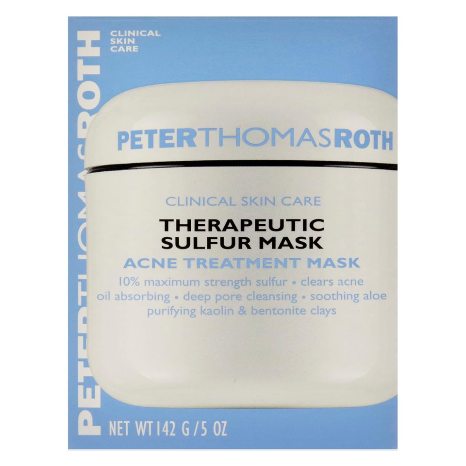 Peter Thomas Roth | Therapeutic Sulfur Acne Treatment Mask | Maximum-Strength Sulfur Mask For Acne, Clears Up And Helps Prevent Acne Blemishes, Oil Absorbing And Pore Cleansing Peter Thomas Roth | Therapeutic Sulfur Acne Treatment Mask | Maximum-Strength Sulfur Mask For Acne, Clears Up And Helps Prevent Acne Blemishes, Oil Absorbing And Pore Cleansing