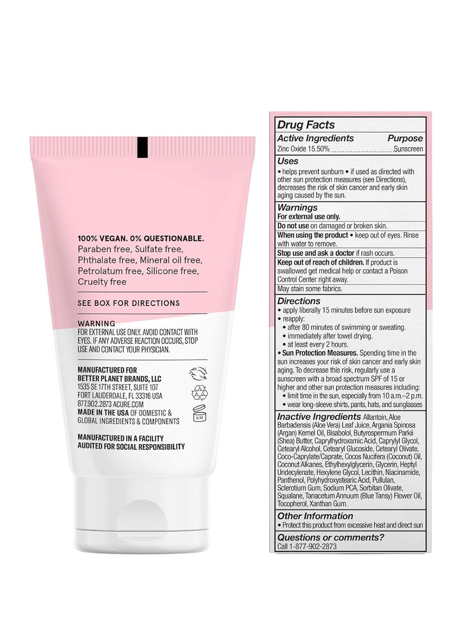 Acure Seriously Soothing Spf 30 Day Cream | 100% Vegan | For Dry To Sensitive Skin | Blue Tansy & Niacinamide - Soothes & Provides Sunscreen | 1.7 Fl Oz