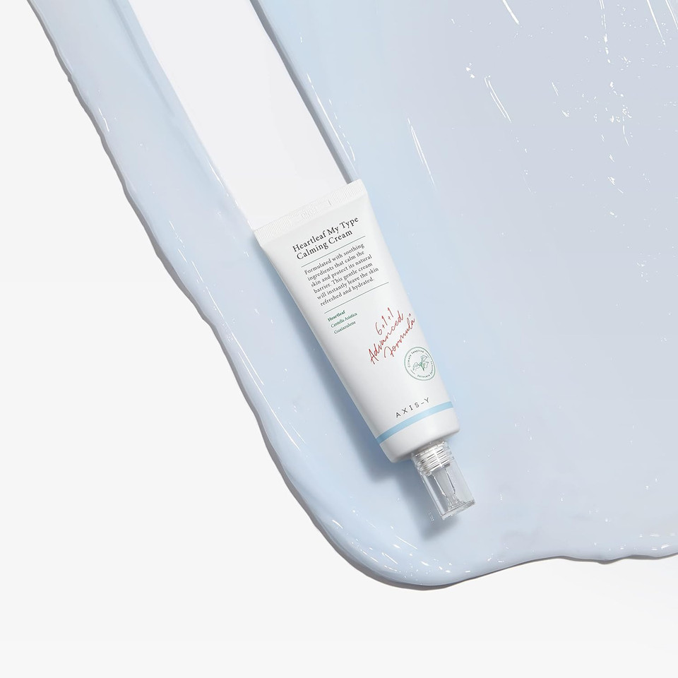 Axis-Y Heartleaf My Type Calming Cream 60 Ml / 2.02 Fl. Oz | Hydrating Gel Moisturizer | Sensitive Skin | Centella Asiatica | Dehydrated Skin | Korean Skincare