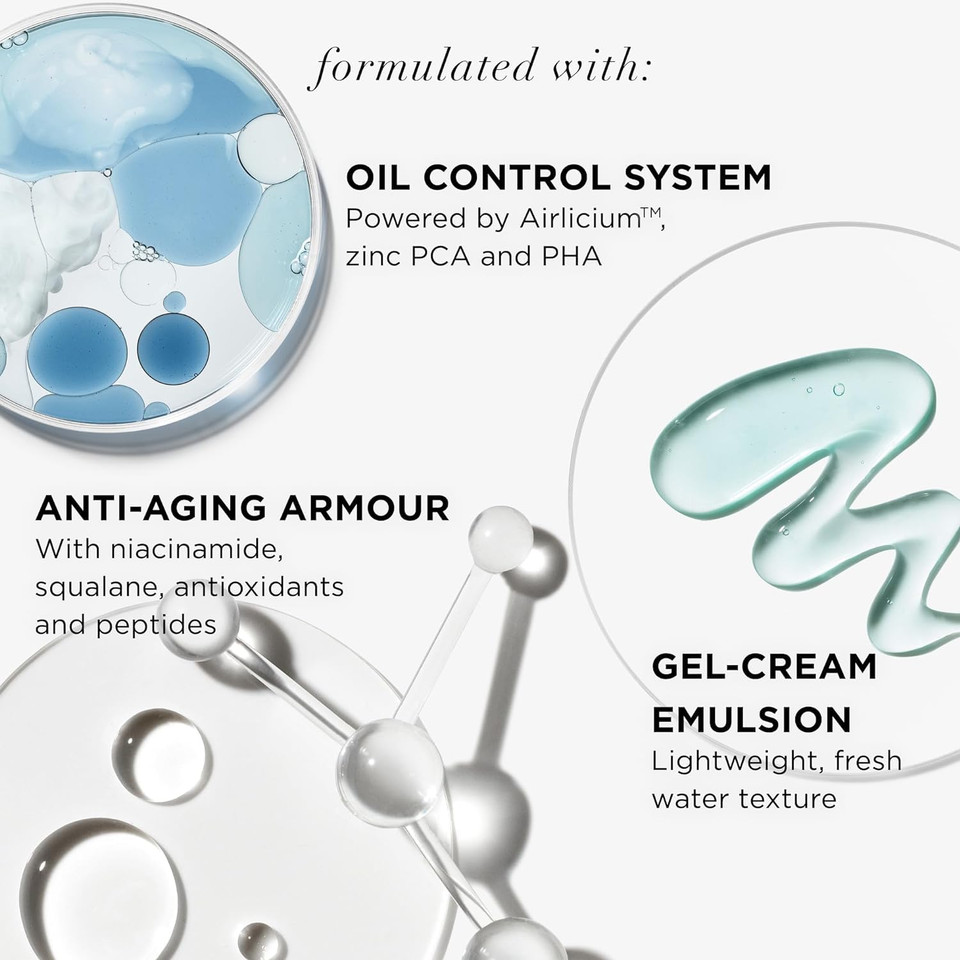 It Cosmetics Confidence In A Gel Cream Oil Control - Hydrating Oil-Free Face Moisturizer - Reduces Shine & Look Of Large Pores - With Niacinamide, Vitamin E & Peptides - Non-Comedogenic - 2.0 Oz