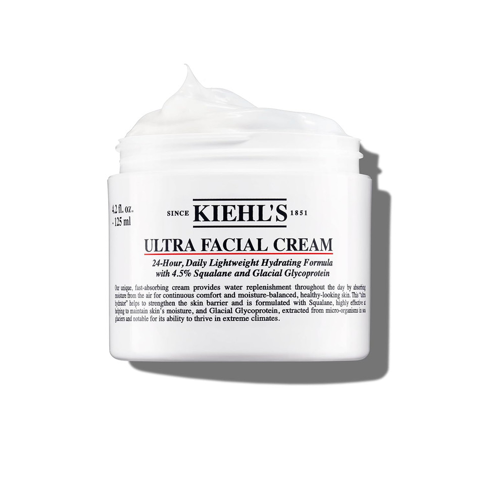 Kiehl'S Ultra Facial Cream, With 4.5% Squalane To Strengthen Skin'S Moisture Barrier, Skin Feels Softer And Smoother, Long-Lasting Hydration, Easy And Fast-Absorbing, Suitable For All Skin Types