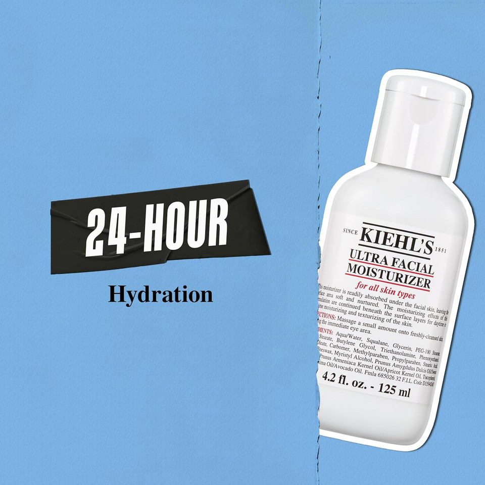 Kiehl'S Ultra Facial Moisturizer, For Easy Daily Hydration, Infused With Squalane And Glycerin, Replenishes Moisture Barrier And Softens Skin, Suitable For All Skin Types, Fragrance-Free Kiehl'S Ultra Facial Moisturizer, For Easy Daily Hydration, Infused With Squalane And Glycerin, Replenishes Moisture Barrier And Softens Skin, Suitable For All Skin Types, Fragrance-Free