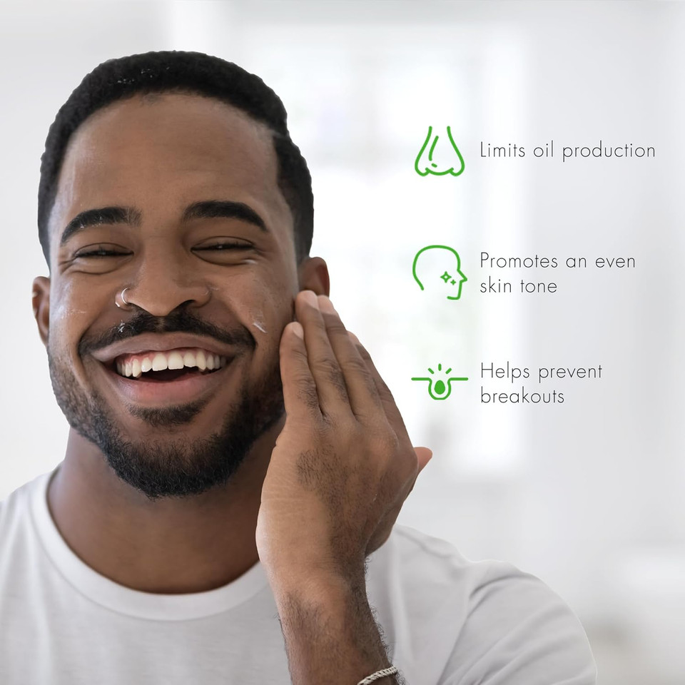 Tiege Hanley Acne Treatment For Face, Daily Moisturizing Acne Cream (0.85 Oz) - Salicylic Acid Acne Spot Treatment Helps Reduce Acne Scar - Overnight Pimple Cream Moisturizer - Zit Cream For Men