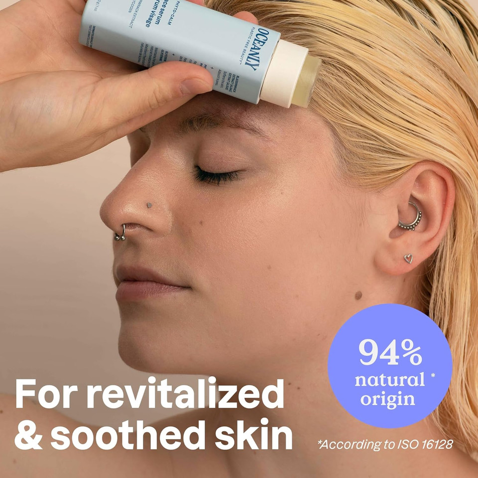 Attitude Oceanly Face Serum Stick, Ewg Verified, Plastic-Free, Plant And Mineral-Based Ingredients, Vegan And Cruelty-Free Beauty Products, Phyto Age, Unscented, 1 Ounce