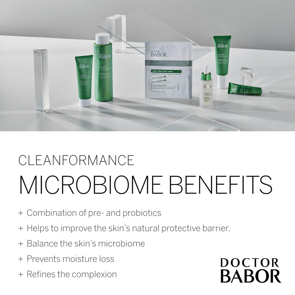 Babor Cleanformance Deep Cleansing Pads, Skin Refining Cleansing Pads With Prebiotics And Probiotics, Clean Beauty, Vegan
