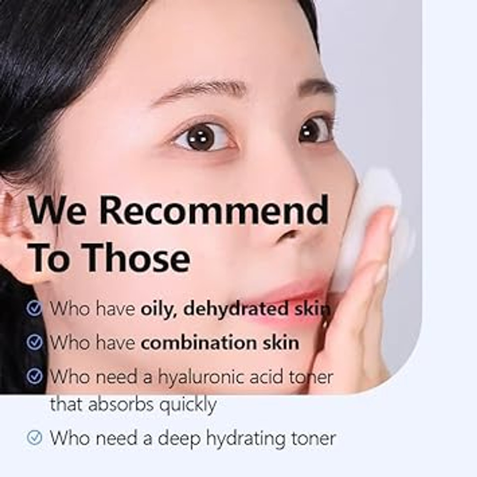 Isntree Ultra-Low Molecular Hyaluronic Acid Toner 300Ml, 10.14 Fl.Oz | Quick Absorbing | Deep Hydration & Skin Smoothing | Korean Skincare | Vegan Skincare