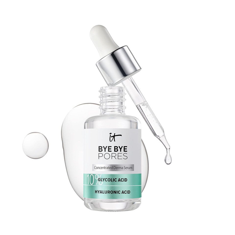 It Cosmetics Bye Pores 10% Glycolic Acid Serum - Visibly Minimizes In 1 Week & Exfoliates To Help Refine Skinã¢ÂS Texture With Hyaluronic Vegan Formula Fl Oz