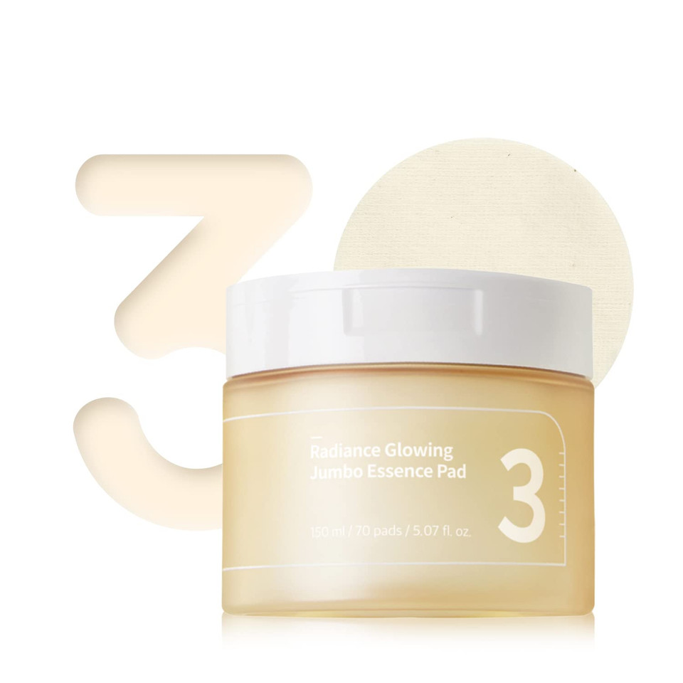 Numbuzin No.3 Radiance Glowing Jumbo Essence Pad | Vegan Pad, Unbleached, Biodegradable, Niacinamide, Clear Glass Skin, Korean Skin Care For Face | 70 Pads/5.07 Fl Oz Numbuzin No.3 Radiance Glowing Jumbo Essence Pad | Vegan Pad, Unbleached, Biodegradable, Niacinamide, Clear Glass Skin, Korean Skin Care For Face | 70 Pads/5.07 Fl Oz