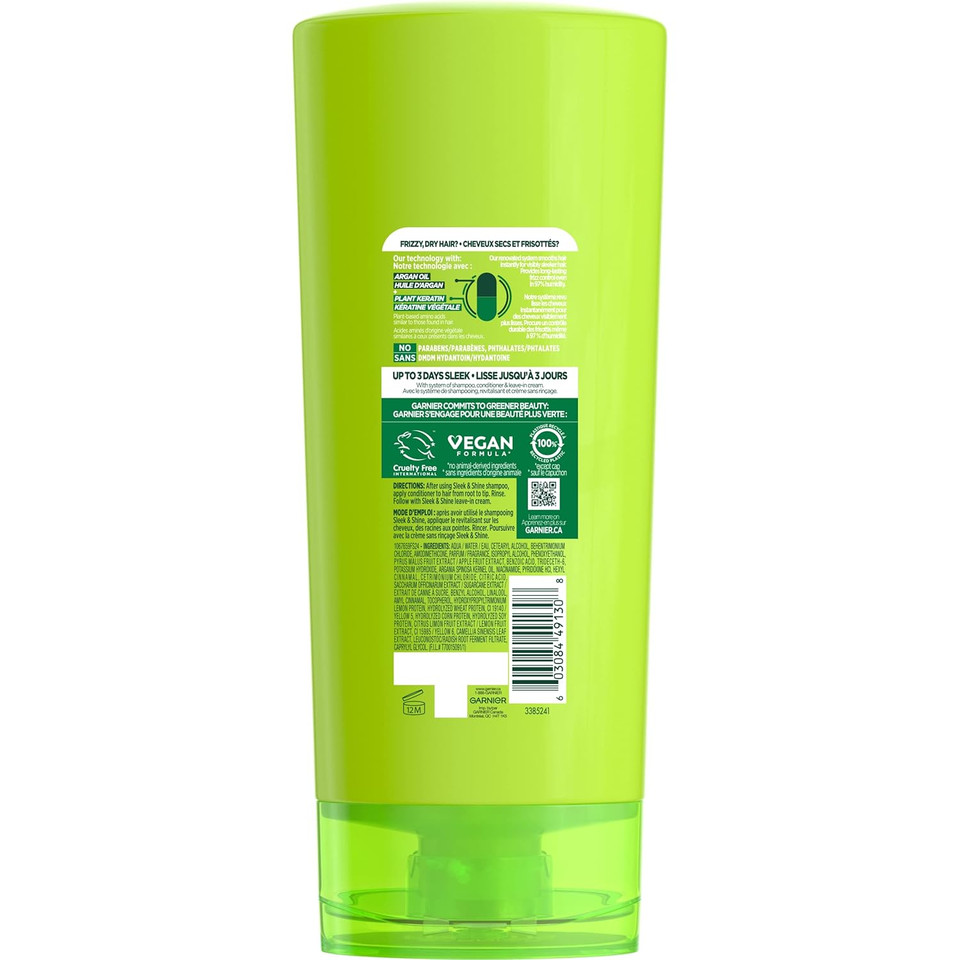 Garnier Fructis Sleek And Shine Conditioner, Frizzy, Dry, Unmanageable Hair, 21 Fl; Oz