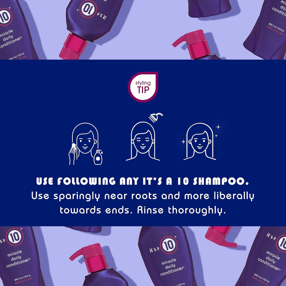 It'S A 10 Haircare Miracle Daily Conditioner, 10 Fl. Oz. (Pack Of 3)