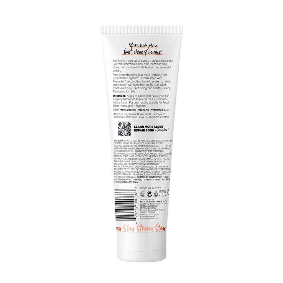 Marc Anthony Volumizing Conditioner With Coconut Oil & Shea Butter - Nourishing & Hydrating Haircare With Biotin For Dry & Damaged Hair - Restore Moisture & Protects Hair - Paraben & Sulfate Free