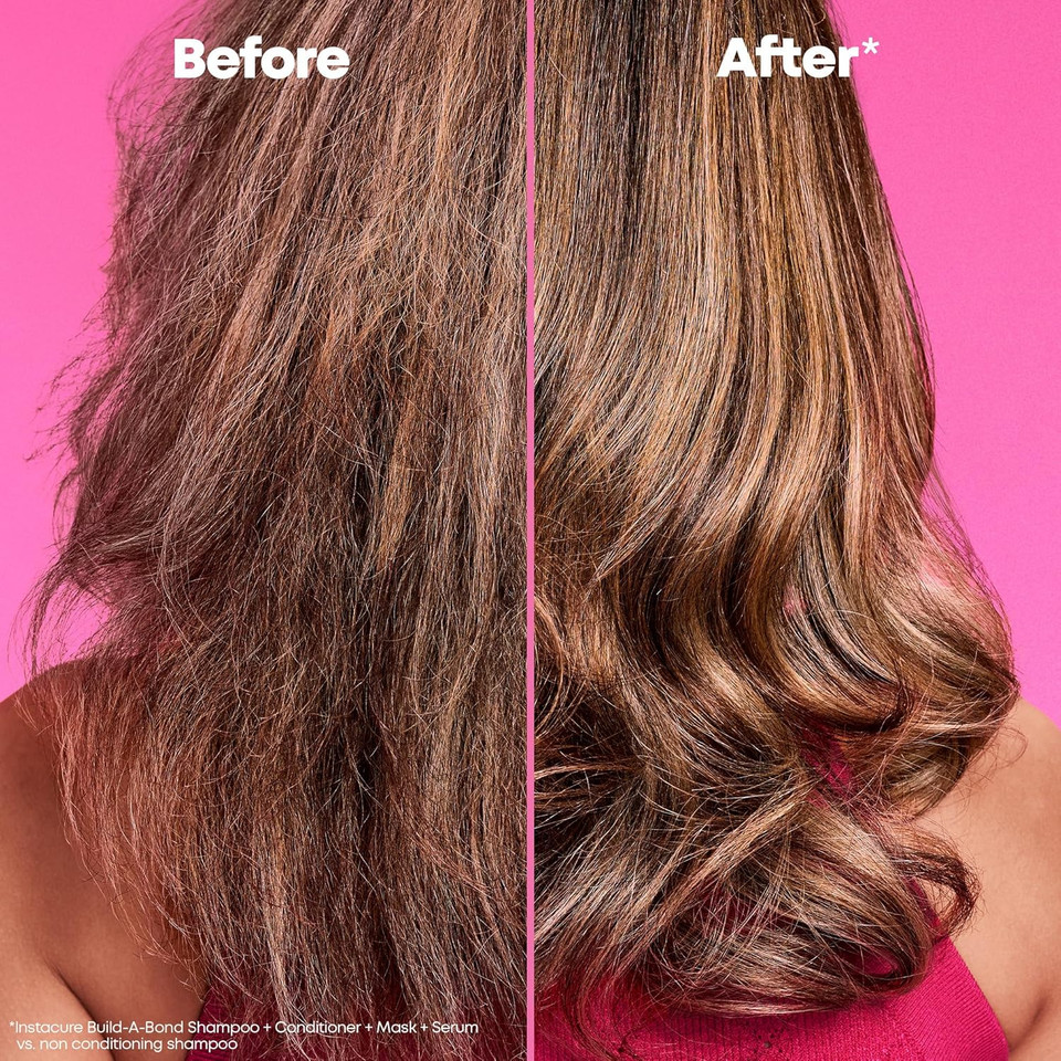 Matrix Instacure Build-A-Bond Mighty Care Conditioner | Bonding Care Conditioner | Repairs Very Damaged Hair | Strengthens & Softens | With Citric Acid & Squalane | Vegan, Sulfate-Free, Paraben-Free
