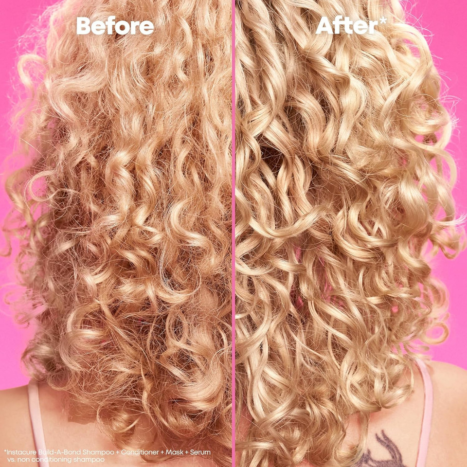 Matrix Instacure Build-A-Bond Mighty Care Conditioner | Bonding Care Conditioner | Repairs Very Damaged Hair | Strengthens & Softens | With Citric Acid & Squalane | Vegan, Sulfate-Free, Paraben-Free