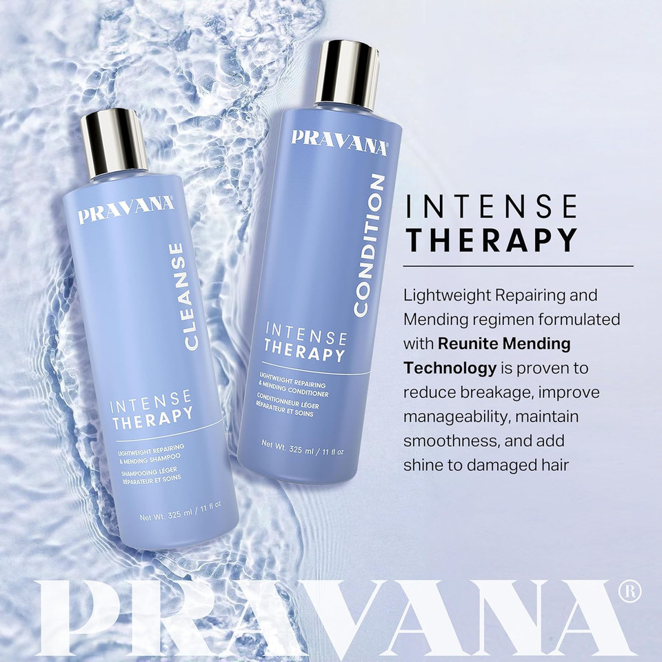 Pravana Intense Therapy Conditioner | Lightweight Repairing & Mending | Restores & Nourishes Damaged Hair | Reduces Breakage | Strengthens, Hydrates & Softens Pravana Intense Therapy Conditioner | Lightweight Repairing & Mending | Restores & Nourishes Damaged Hair | Reduces Breakage | Strengthens, Hydrates & Softens