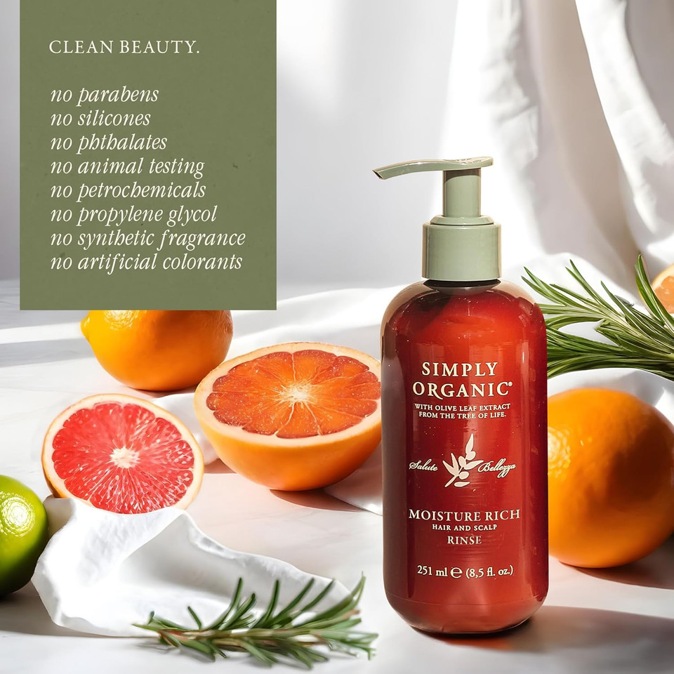Made In Italy, All Natural Cruelty Free Hair Care For Women & Men, Hair Detox Clarifying Deep Conditioner Scalp Rinse, Rosemary, Sage & Olive Leaf Extract, Pump Not Included, 8.5 Fl Oz/251Ml, Refresh