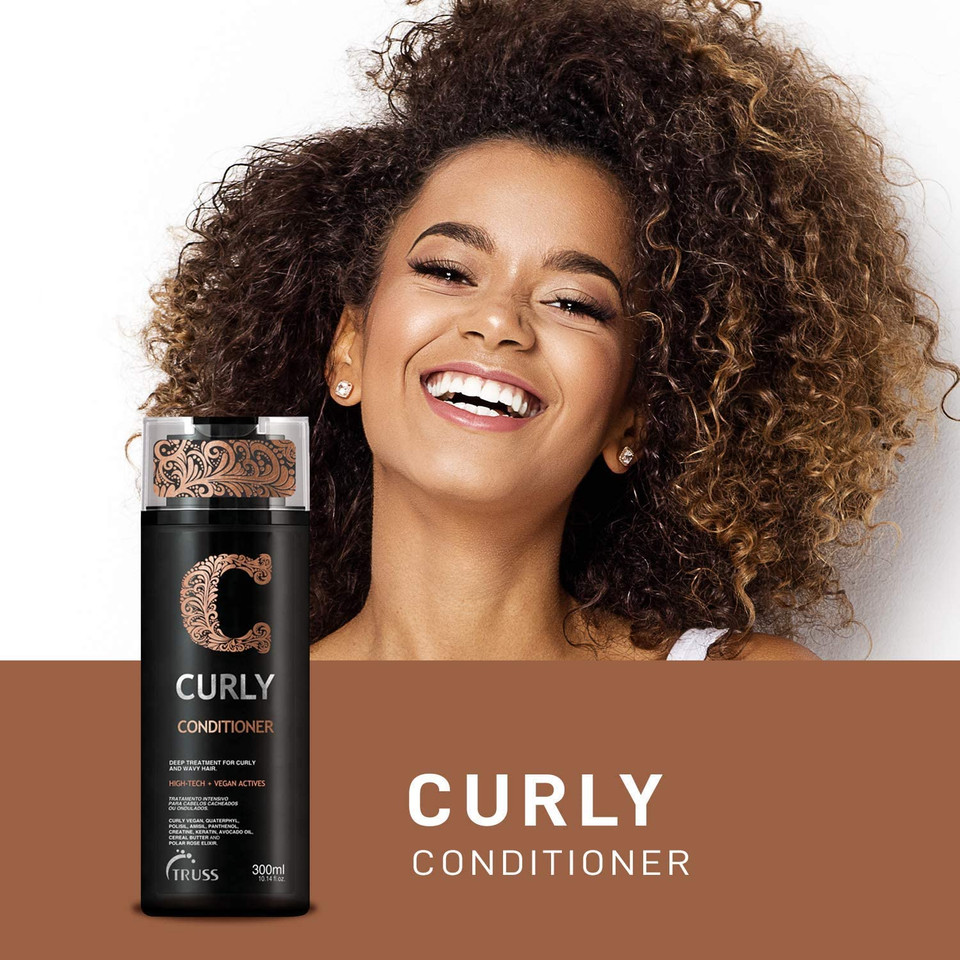 Truss Keratin Repair Conditioner, 300Ml, Unisex, Intensive Repair For Damaged Curls