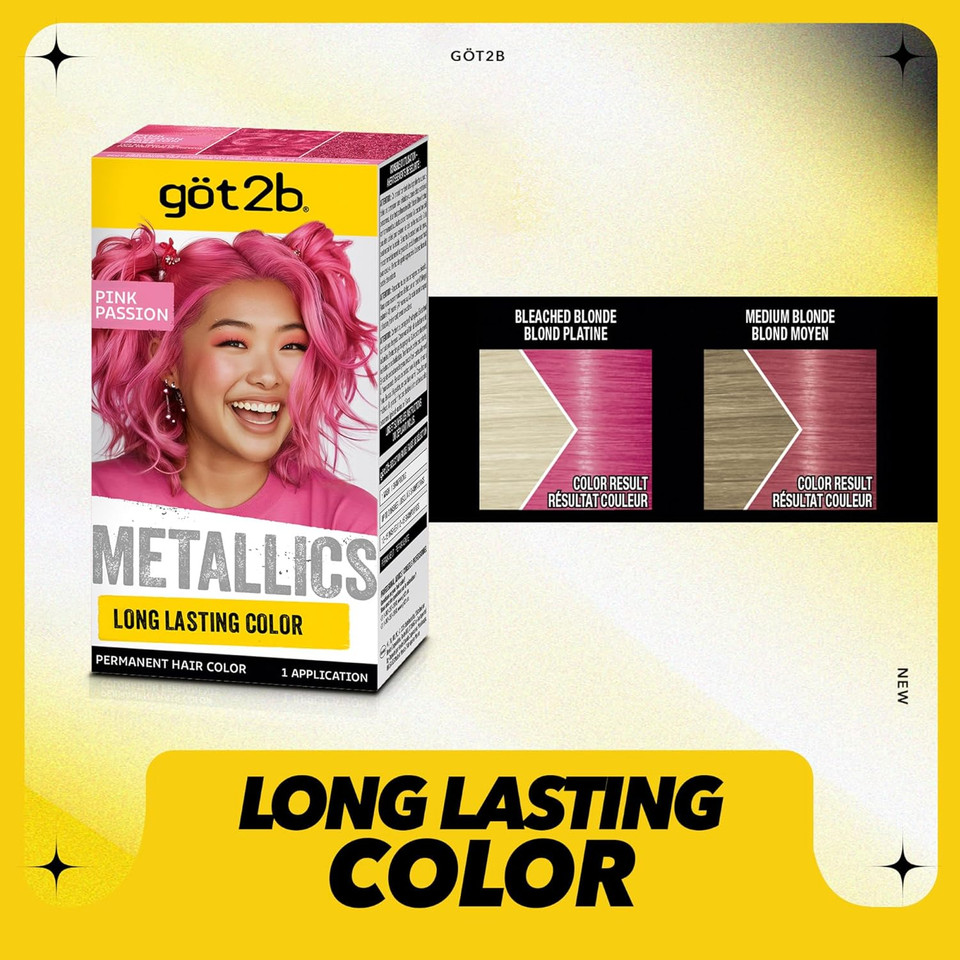 Got2B Metallics, Permanent Hair Color, M87 Pink Passion