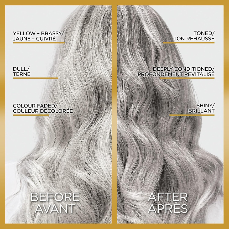 L'Oreal Paris Le Color Gloss One Step In-Shower Toning Hair Gloss For Bleached Hair, Neutralizes Brass, Conditions & Boosts Shine, Platinum Pearl, 4 Ounce