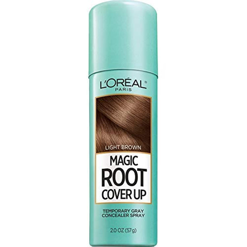 L'Oreal Paris Hair Color Magic Root Cover Up Temporary Colored Concealer Spray For Gray Roots, Lightweight Formula, Ammonia And Peroxide Free, Light To Medium Blonde, 2 Count