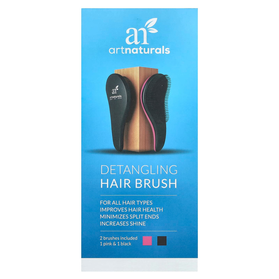 Artnaturals Detangling Brush Set, 2 Count