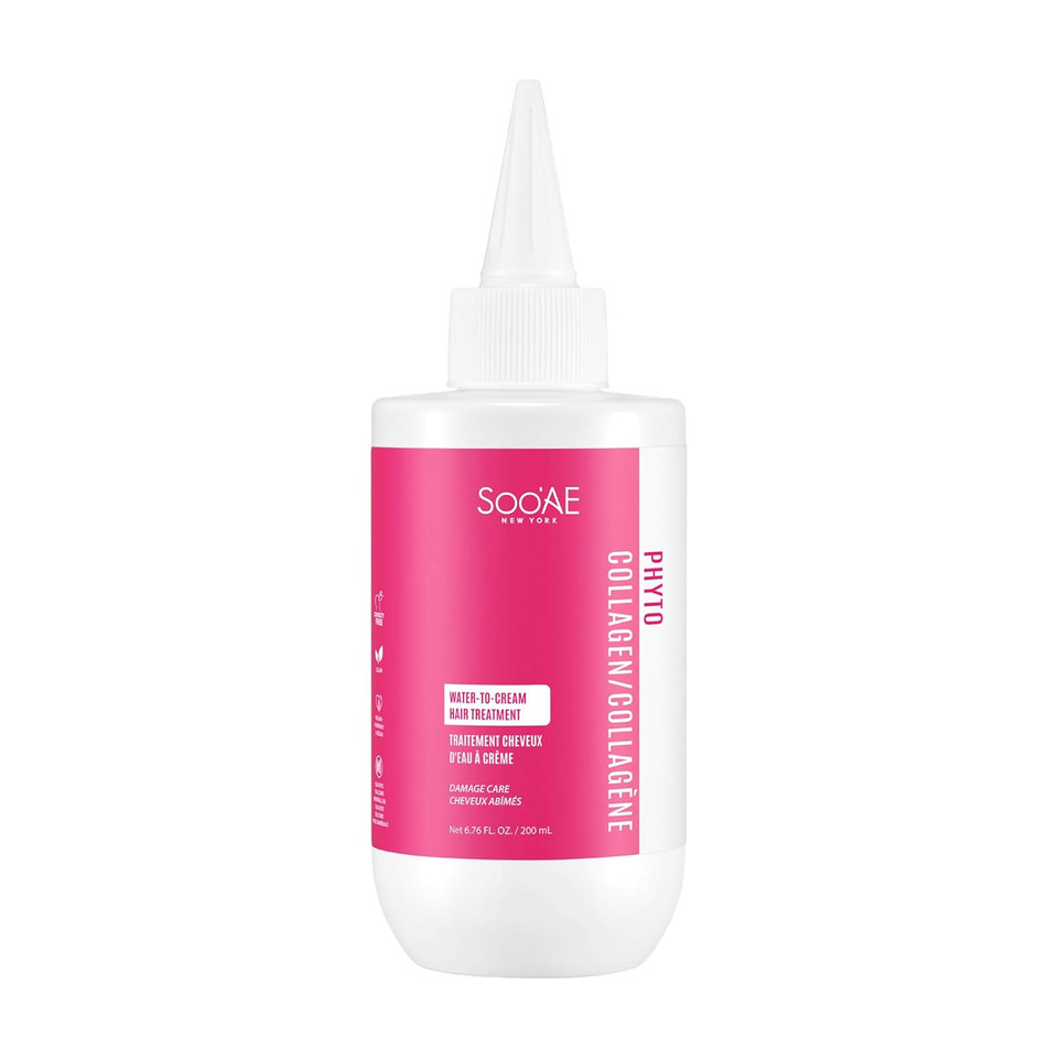 Sooae Phyto Collagen "Water-To-Cream" Hair Treatment 10 Seconds - Vegan, Cruelty-Free, Plant Collagen Treatment For Dry And Damaged Hair