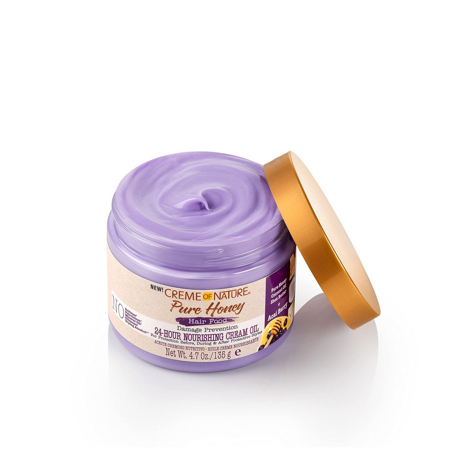 Creme Of Nature, Acai Hair Cream, Honey And Acai Collection, 4.7 Oz Creme Of Nature, Acai Hair Cream, Honey And Acai Collection, 4.7 Oz