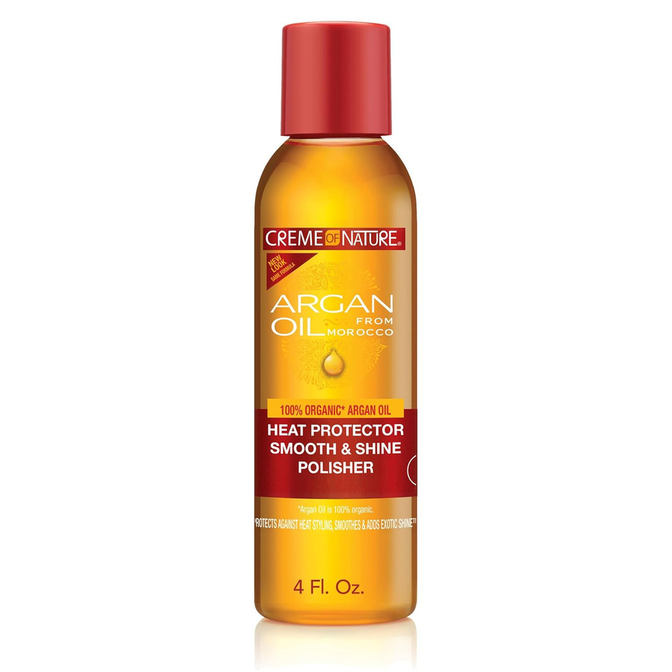 Creme Of Nature, Argan Oil For Hair, Smooth & Shine Hair Polisher, Argan Oil Of Morocco For Anti Frizz Control, 4 Fl Oz Creme Of Nature, Argan Oil For Hair, Smooth & Shine Hair Polisher, Argan Oil Of Morocco For Anti Frizz Control, 4 Fl Oz