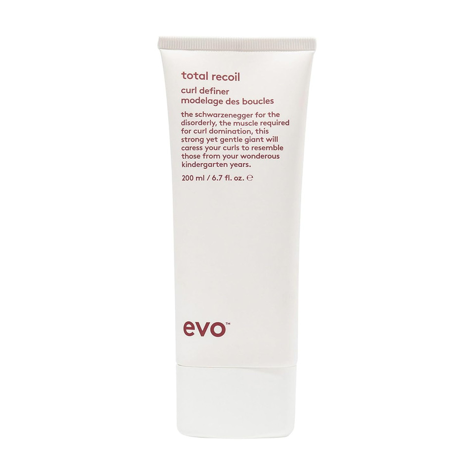 Evo Total Recoil Curl Definer - Strong Hold Defining Moisturizing Cream - Enhances Natural Curl Pattern & Reduces Frizz - Humidity Control