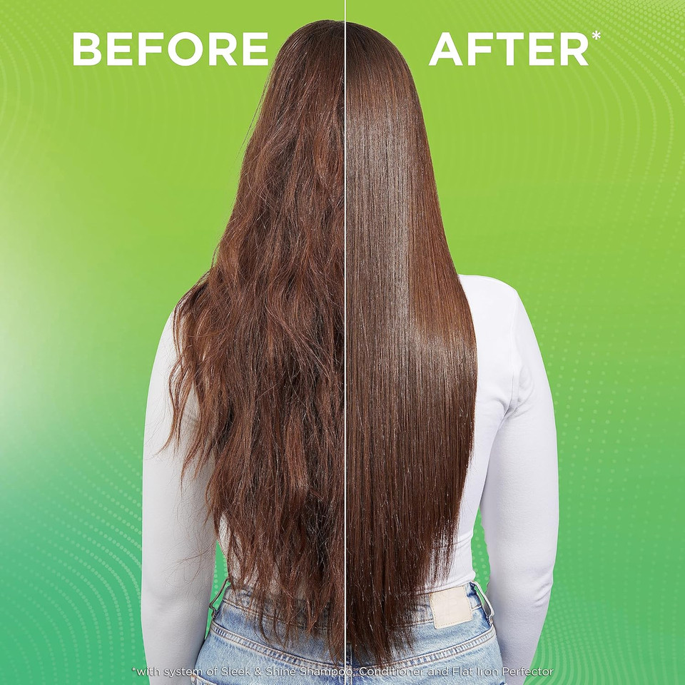 Garnier Fructis Style Flat Iron Perfector Straightening Mist For Heat Protection, Argan Oil, 6.0 Fl Oz, 3 Count (Packaging May Vary) Garnier Fructis Style Flat Iron Perfector Straightening Mist For Heat Protection, Argan Oil, 6.0 Fl Oz, 3 Count (Packaging May Vary)