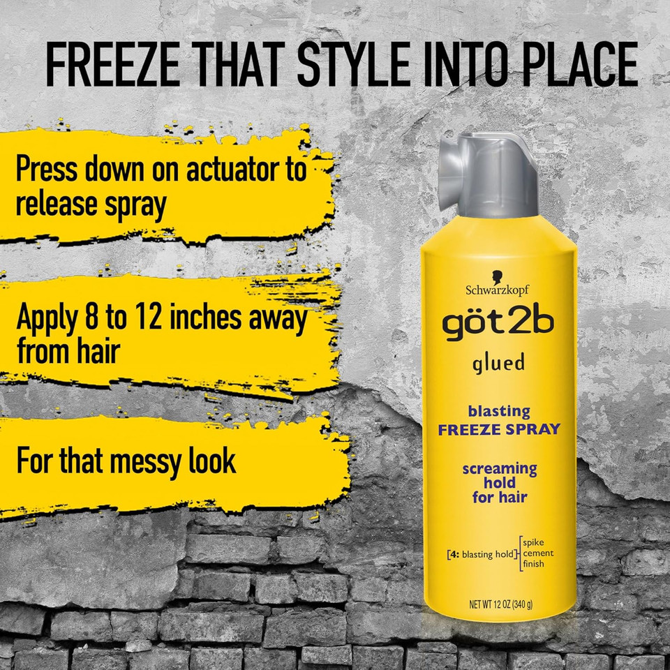 Got2B Glued Spray Wax With 2-In-1 Dual Spray Nozzle, 8 Oz