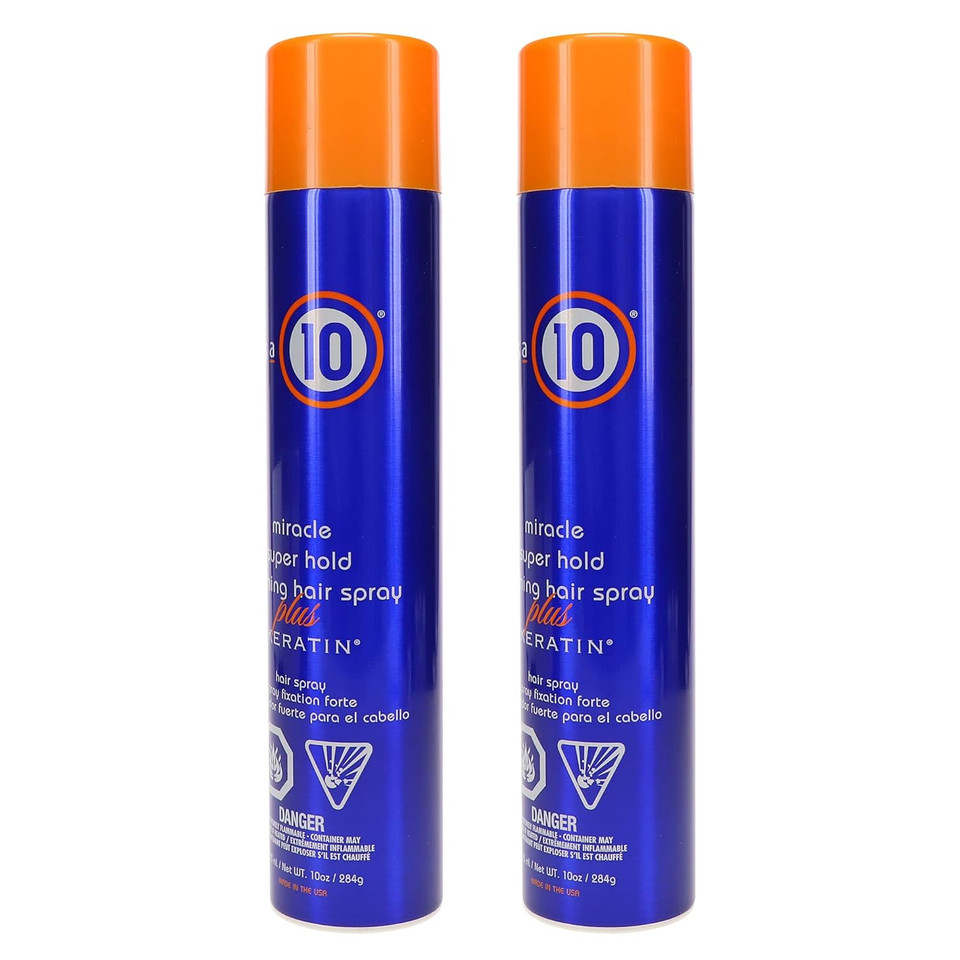 It'S A 10 Miracle Super Hold Finishing Spray Plus Keratin, 10 Oz (Pack Of 2)