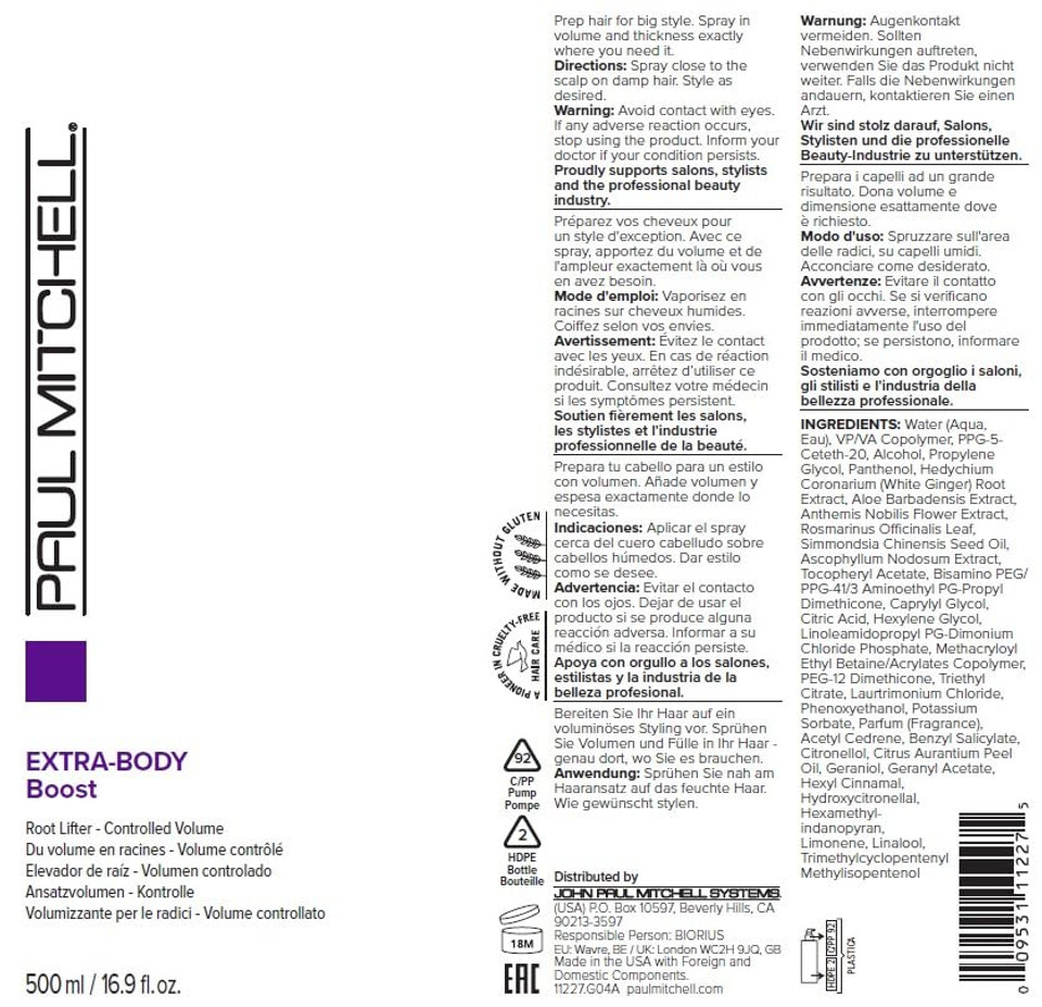 Paul Mitchell Extra-Body Boost Volumizing Spray, Lifts + Volumizes, For Fine Hair, 16.9 Fl. Oz