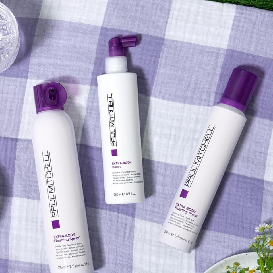 Paul Mitchell Extra-Body Finishing Spray, Flexible Hold, Maximum Volume, For Fine Hair, 9.5 Oz