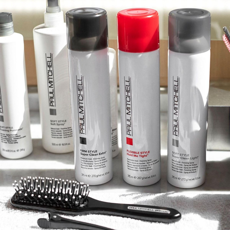 Paul Mitchell Hold Me Tight Finishing Hairspray, Strong Hold, Touchable Finish, For All Hair Types, Especially Fine To Medium Hair, 9.4 Oz
