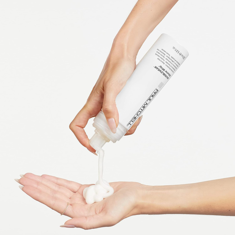 Paul Mitchell Invisiblewear Volume Whip Styling Foam, Humidity Resistance, Natural Hold, For Fine Hair, 6.8 Fl. Oz