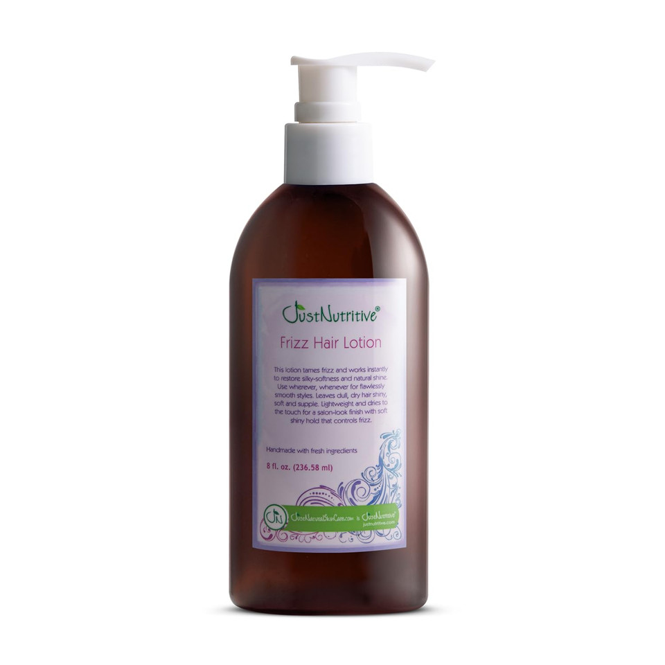 Just Nutritive Frizz Hair Lotion | Flyaway Taming Treatment | Anti-Frizz Natural Hair Lotion For Men And Woman | Styling And Softening Lotion 8 Fl Oz